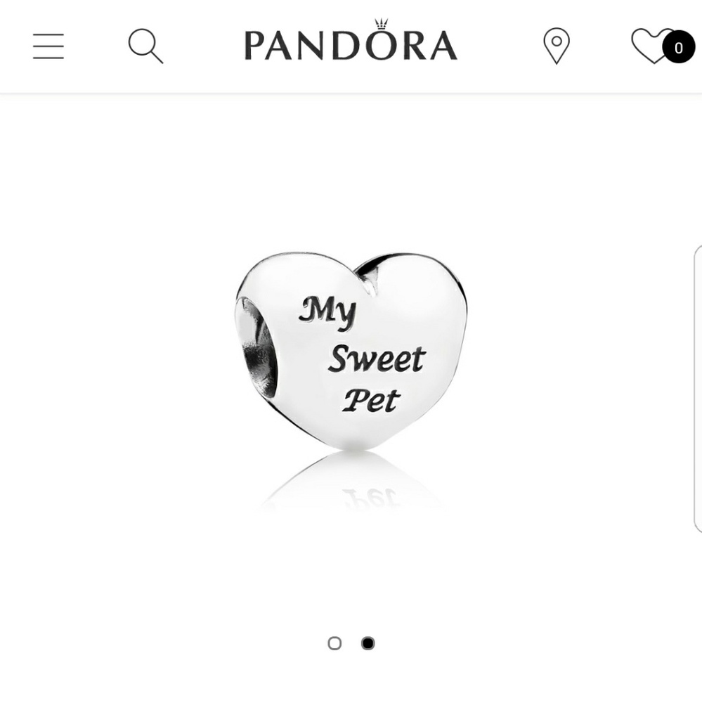 My Sweet Pet Paw Print Charm